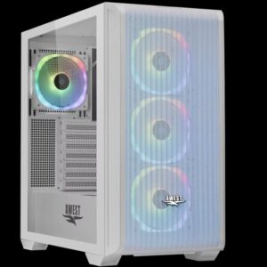 کیس کامپیوتر اوست GT AV302 MW ARGB Mid Tower سفید