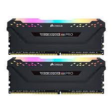 رم کامپیوتر کورسیر دو کاناله مدل Vengeance RGB Pro فرکانس 3200 مگاهرتز DDR4 تایمینگ CL16 حافظه 32